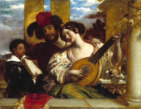 William Etty Il Duetto oil painting image